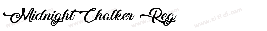 Midnight Chalker Reg字体转换